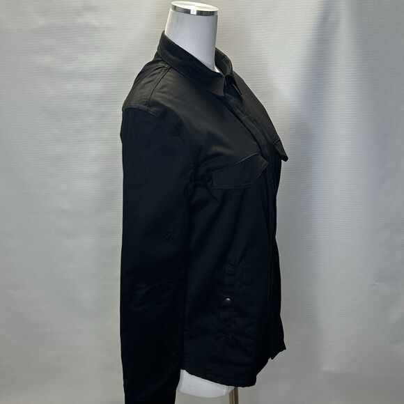 Monadic Mens Cargo Jacket Size Small Black Full Zip Shacket - Picture 2 of 15